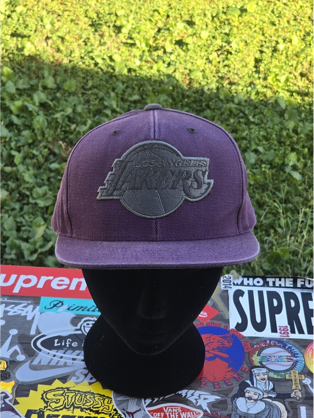 L.A. Lakers Purple Snapback Hat Mitchell And Ness